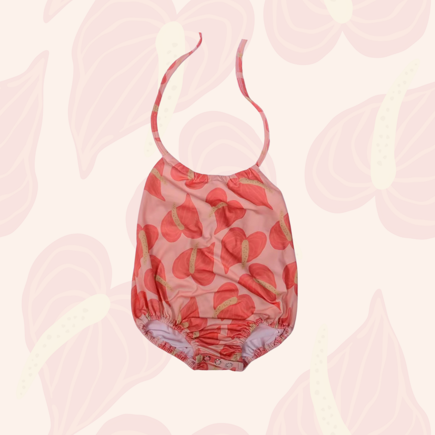 Anthurium Halter Romper