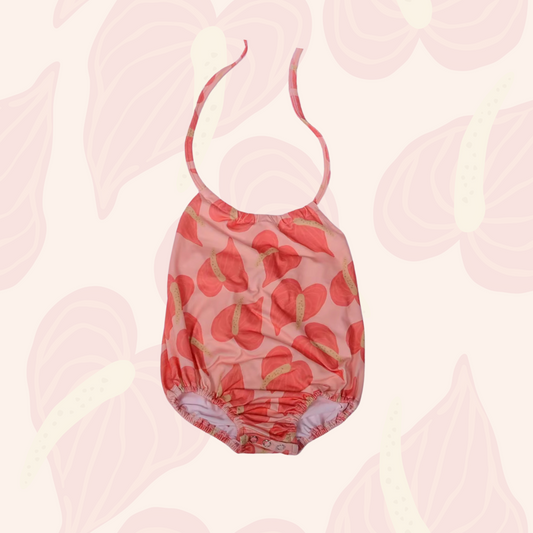 Anthurium Halter Romper