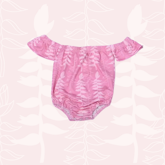 Pink Heliconia OTS Romper