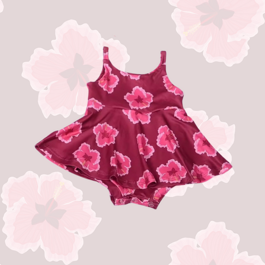 Hibiscus Bloom Twirl Romper