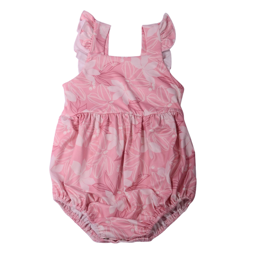 Blush Naupaka Bubble Romper