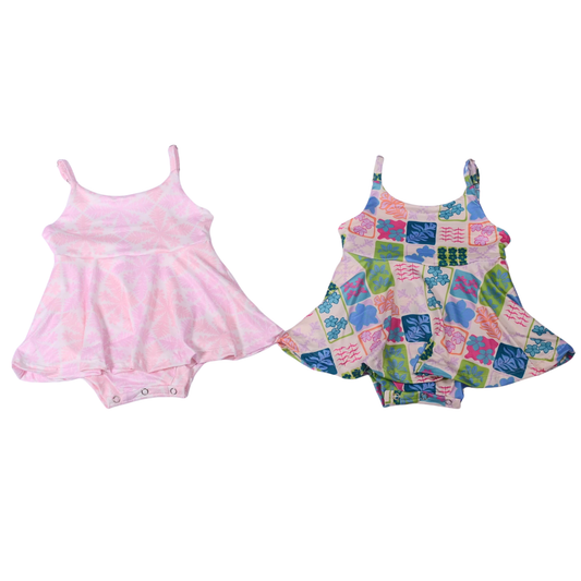 Lilac Pink Kukui Quilt Twirl Romper