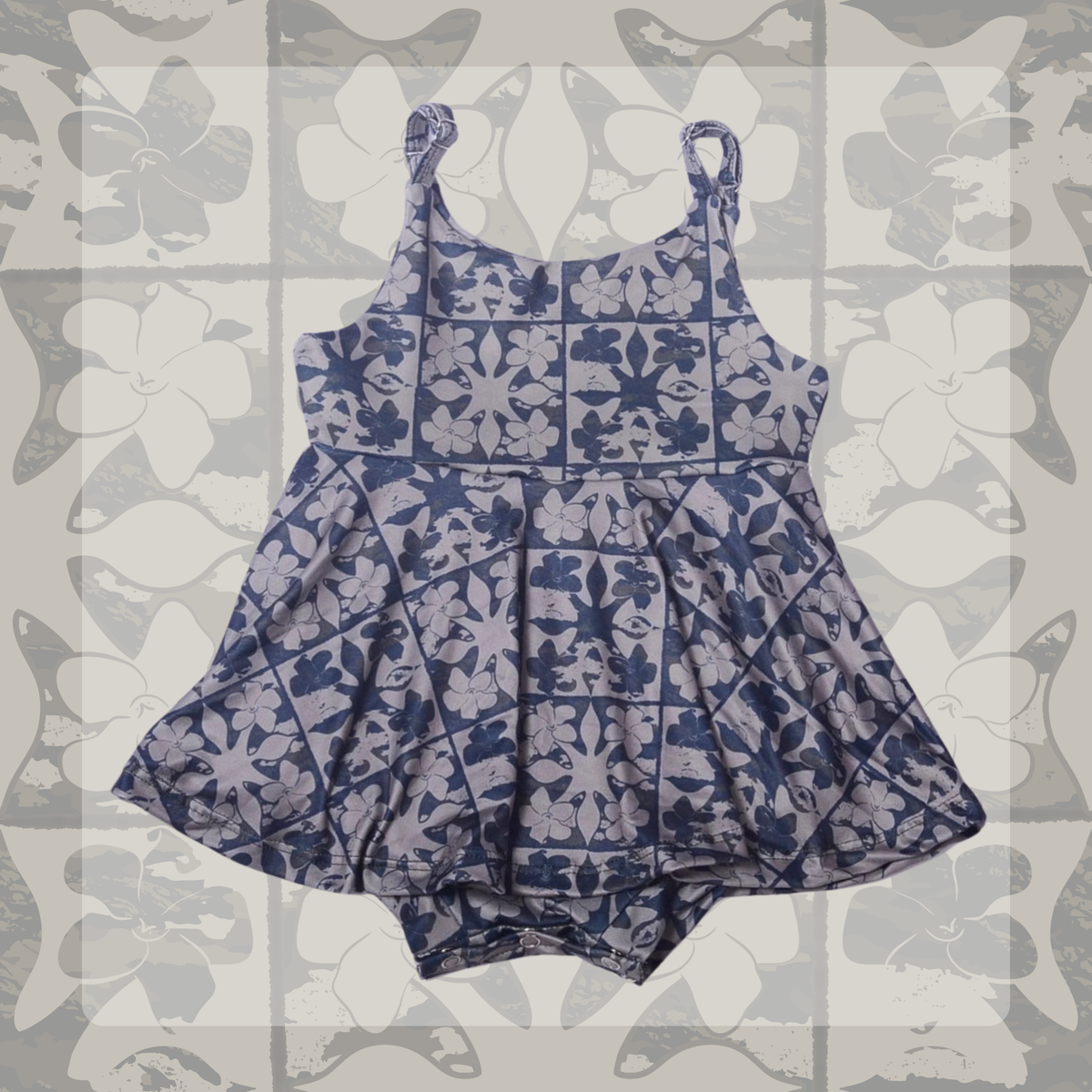 (Pre Order 1-2 weeks) Camo Puakenikeni Twirl Romper
