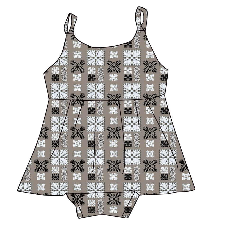 PRE ORDER 'Ele'ele Quilt Twirl Romper