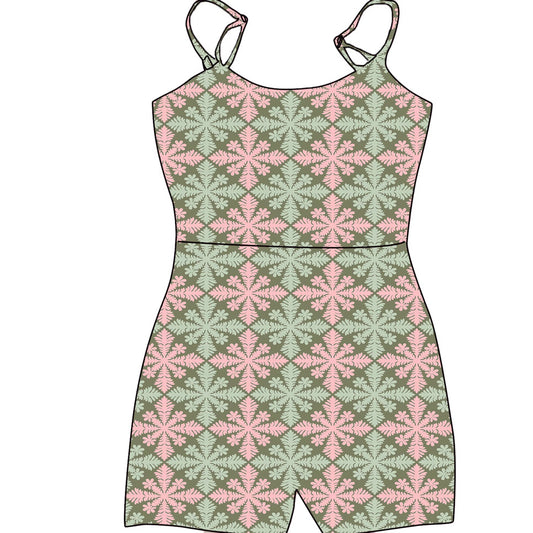 PRE ORDER Berry Matcha Quilt Play Jumpsuit
